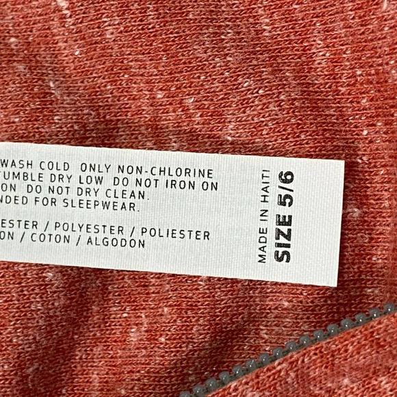 Rabbit Skins Toddler Red Melange Zip Up Hoodie 5/6 - Picture 3 of 3